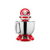 KitchenAid Artisan Series Tilt Head 5 qt Stand Mixer, Passion Red with Flat Beater, Dough Hook, Whip