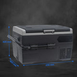 Smad 50L Camping Mini Fridge Freezer 12V/24V Car Fridge, Quiet Electric Compressor Cool Box