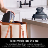 Ninja Crispi 4-in-1 Portable Glass Air Fryer Cooking System, 4-Qt & 6-Cup Containers, Cyberspace