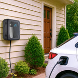 Wall-Mounted Charging Station Box for EV Car Charger Including Tesla Indoor/Outdoor WCharging Station Box (Dark Black)