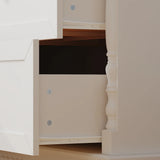 OXYLIFE 45" Baby Nursery Changing Table Dresser with 4 Drawers and Shelf for Nursery Room, White