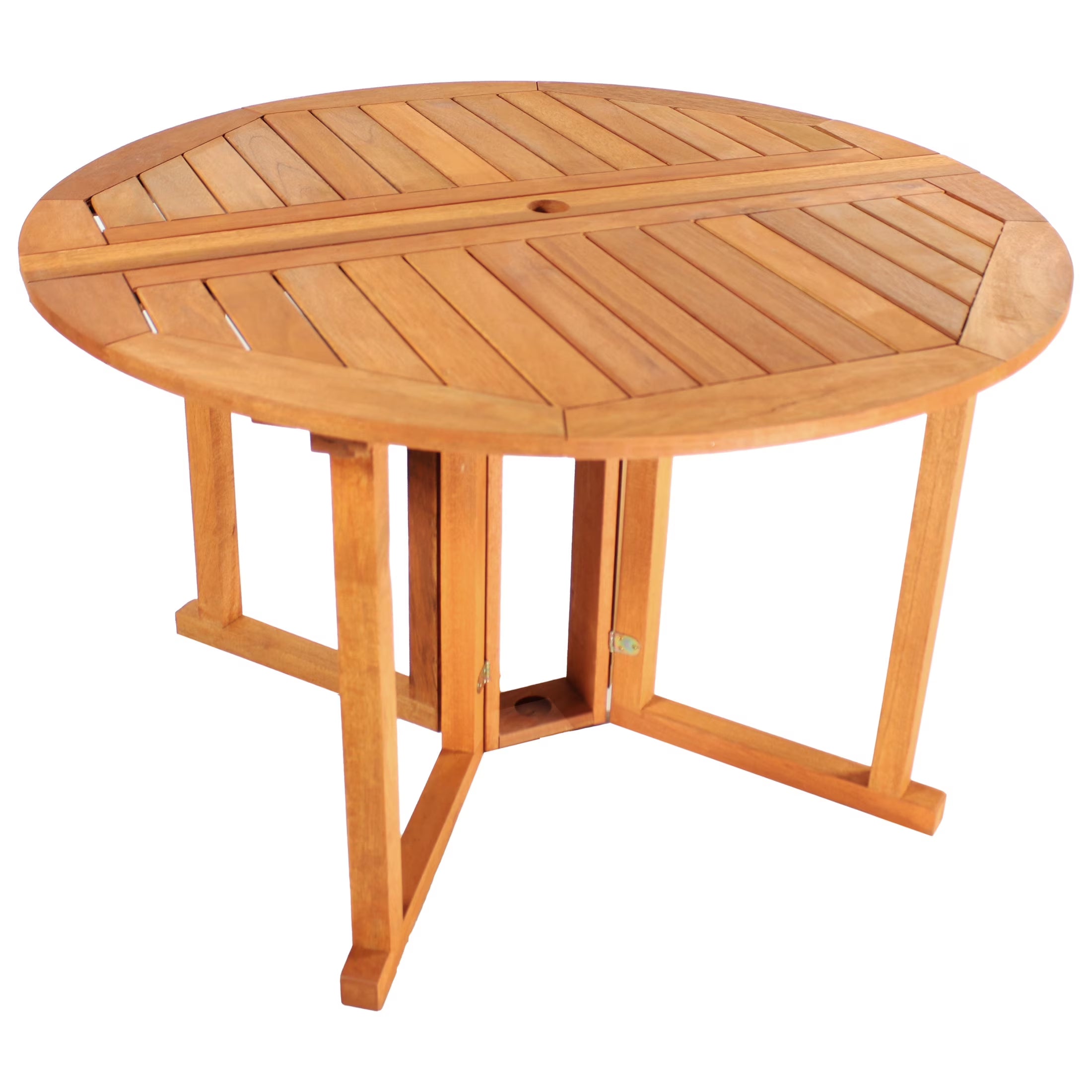 47.25" Malaysian Hardwood Gateleg Outdoor Dining Table