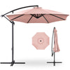 Best Choice Products 10ft Offset Hanging Outdoor Market Patio Umbrella w/ Easy Tilt Adjustment - Tan
