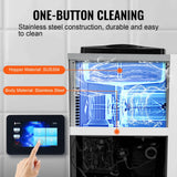 KFFKFF Commercial Ice Cream Machine 2.7-4gal/10-15L/H 4L Hopper Single Flavor Countertop Soft Serve Ice Cream Maker Auto Clean Pre-Cooling