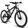A2760 27.5 Inch Full Suspension Mountain Bike, Front and Rear Dual Shock Absorbers, Mechanical Disc Brakes, 21-Speed, Suitable for Men and Women, Ideal for Travel and Fitness Enthusiasts