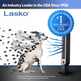 Lasko 38" 4-Speed Hybrid Oscillating Remote Controlled Tower Fan. Black, T38415