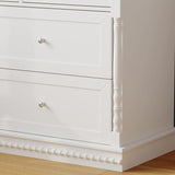 OXYLIFE 45" Baby Nursery Changing Table Dresser with 4 Drawers and Shelf for Nursery Room, White
