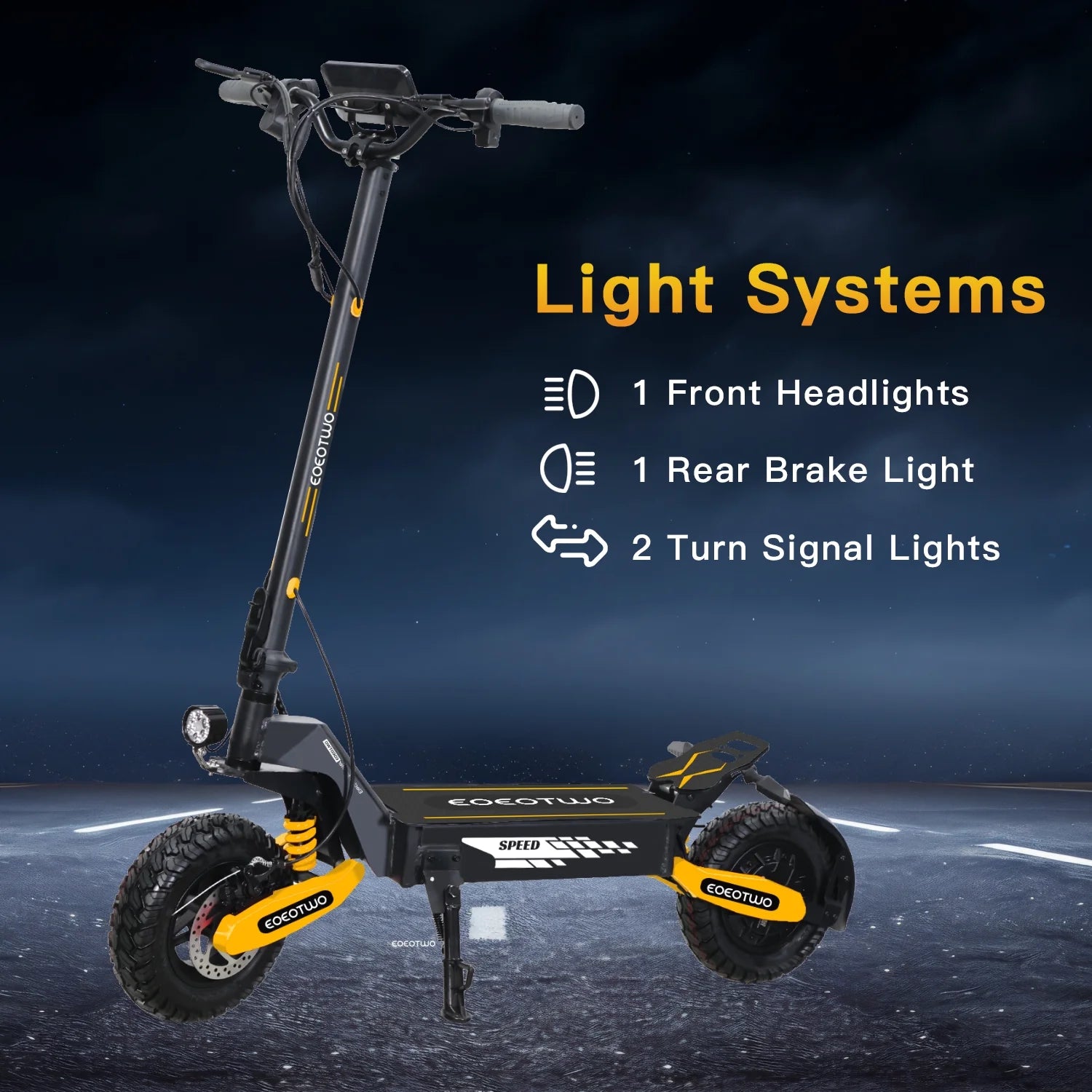 Off Road Electric Scooter for Adults, 1200W Motor Fast E Scooter, Up to 28MPH Top Speed & 20Miles Long Range, 11" Off-Road Tires, 330lbs MAX Load, Foldable