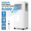 Portable Air Conditioner 8000 BTU Ashrae, 3-in-1 Portable AC, Dehumidifier & Fan with 24-Hour Timer/Remote Control/Windows Kit (White)