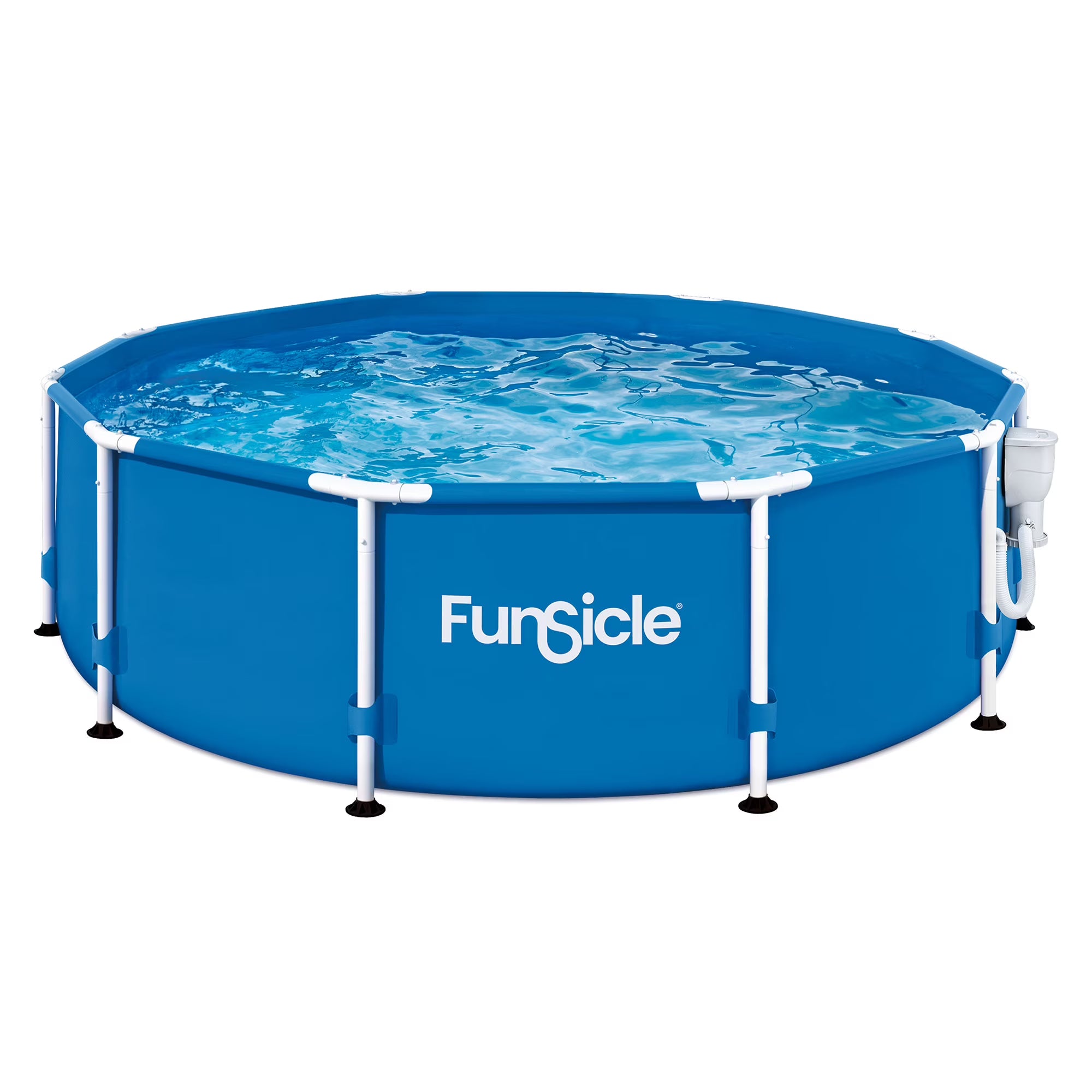 10' x 30" Activity Above Ground Swimming Pool Set with 2-in-1 Pump, Round Frame