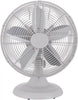 Retro All-Metal Table Fan (92618) with 3 Speed Settings, Wide Oscillation, and Carrying Handle
