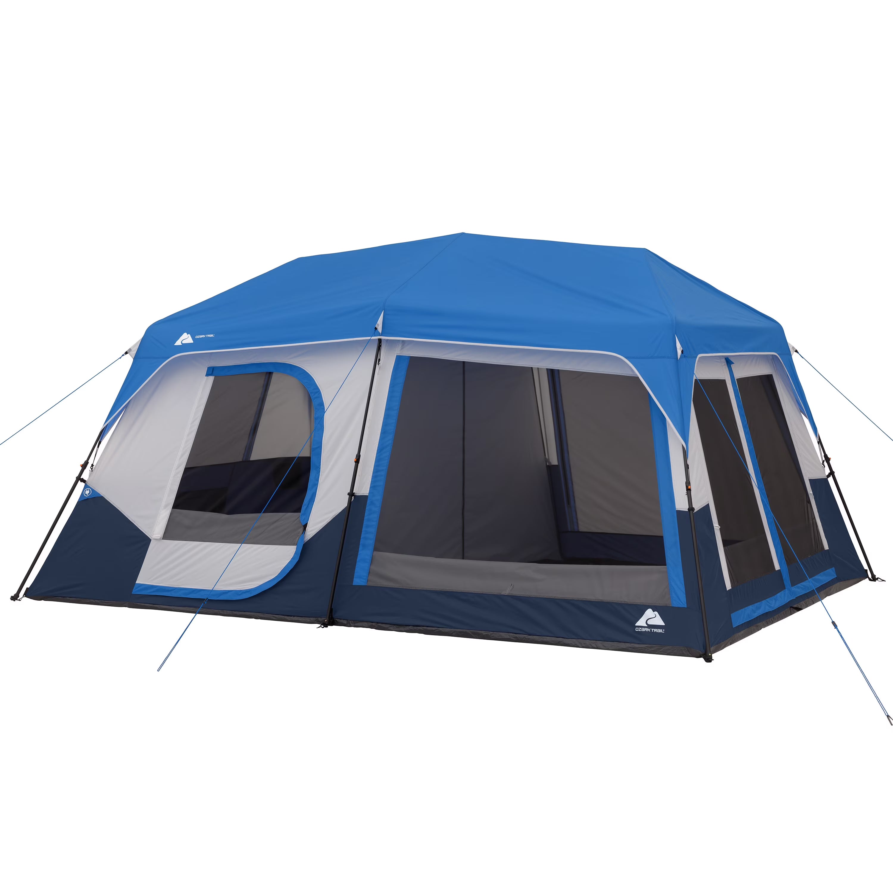 10-Person Cabin Tent with LED Lighted Poles