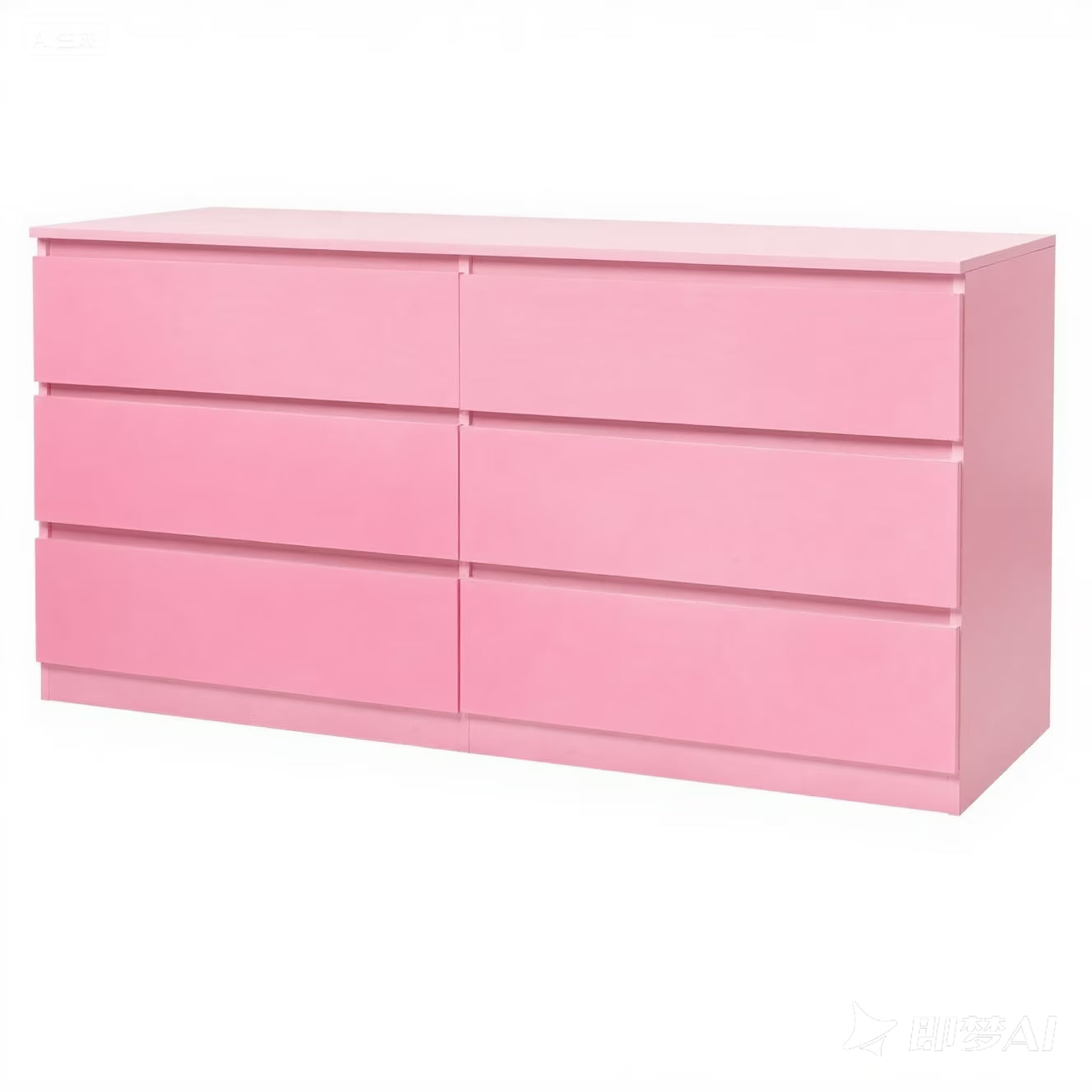 Ktaxon 6 Drawer Double Dresser Wood Dresser Storage Cabinet Drawer Organizer Chest Of Drawers, White
