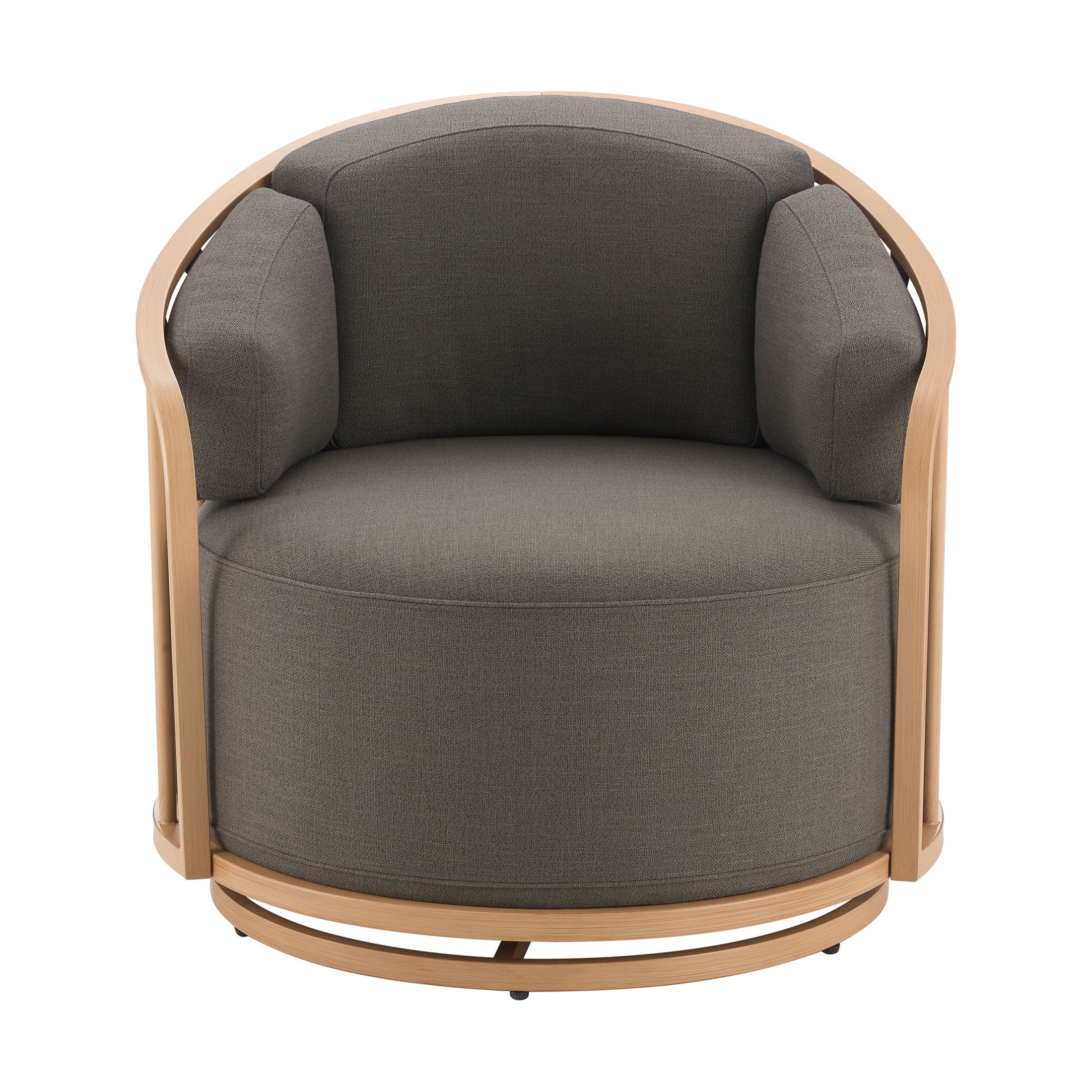 Better Homes & Gardens Lillian Swivel Birdcage Accent Chair, Cream Linen