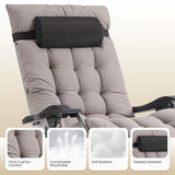 Naipo Zero Gravity Chair, Outdoor Foldable Padded Lounge Chair Recliner with Side Table, 353lbs Lounge Chair Sleep Relaxing, Winner