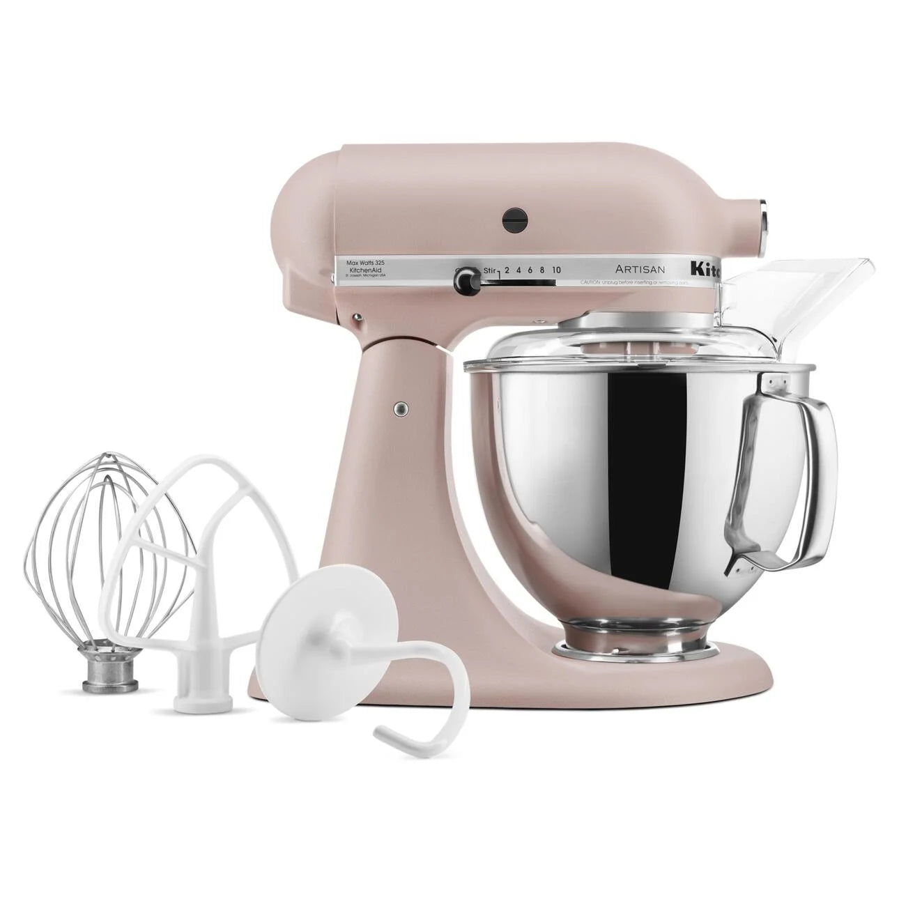 KitchenAid Artisan Series 5-Quart Tilt-Head Stand Mixer, Feather Pink, KSM150PS