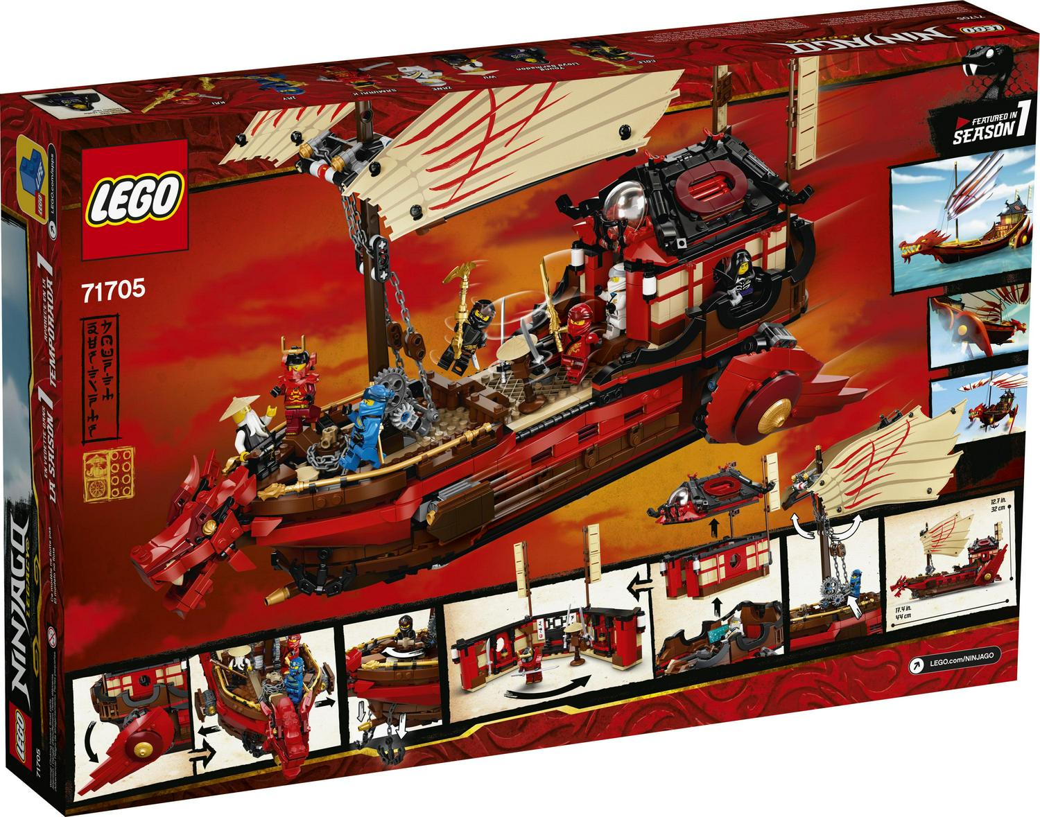 LEGO NINJAGO Legacy Destiny's Bounty 71705 Ninja Building Toy Ages 9+ (1.781 Pieces)