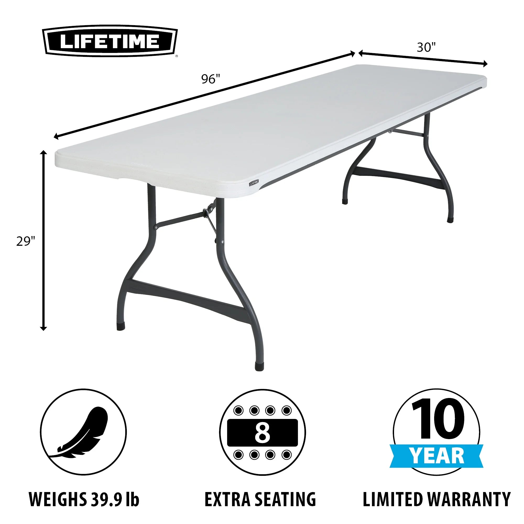 Lifetime Folding Table and Chair Set - Pack of 108
