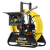 VEVOR Sewer Camera, 98 ft/30m, 4.3" Drain Inspection Camera, IP68 Waterproof Snake Plumbing Camera with Lights - 6 Adjustable LEDs, 4500mAh Battery & 16GB Card for Sewer Line Duct Pipes