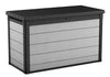 Denali Grey 200 Gallon Durable Resin Outdoor Storage Deck Box Ideal Store Garden Tools and Pool Toys, Grey