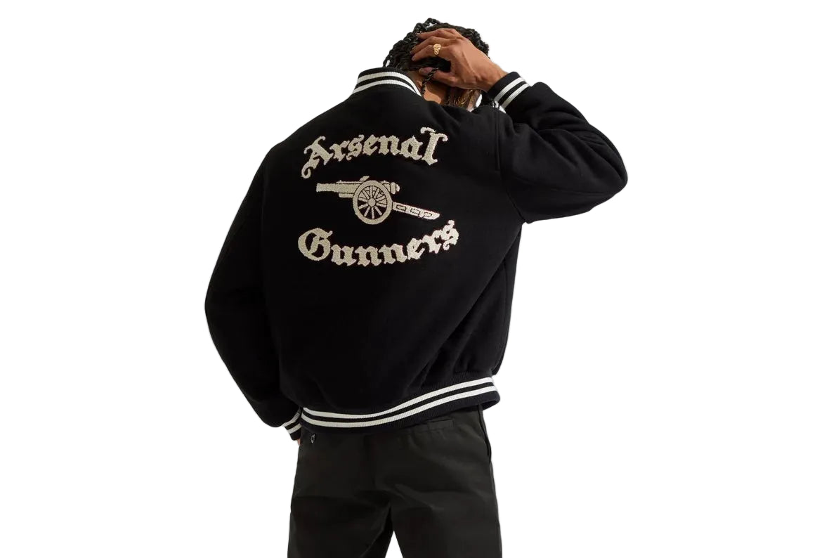 Black Arsenal Classics Stadium Varsity Jacket
