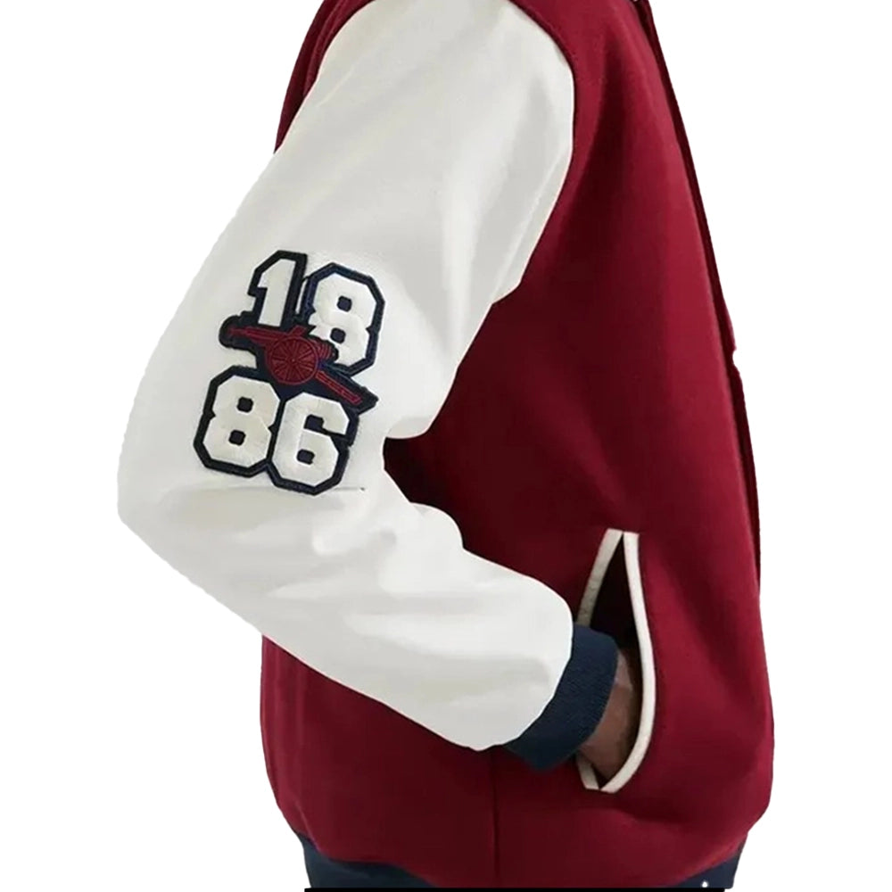 Red Arsenal Varsity Jacket