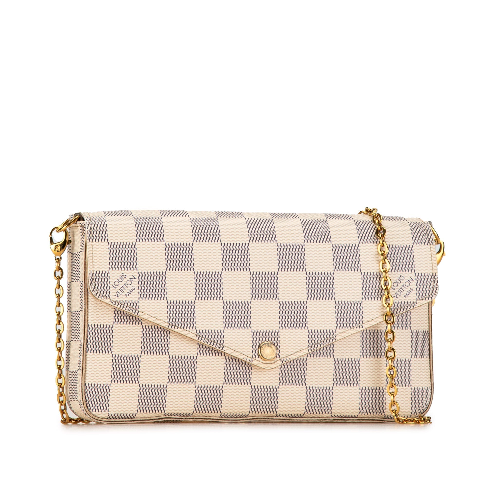Louis Vuitton Damier Azur Pochette Felicie White