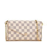 Louis Vuitton Damier Azur Pochette Felicie White