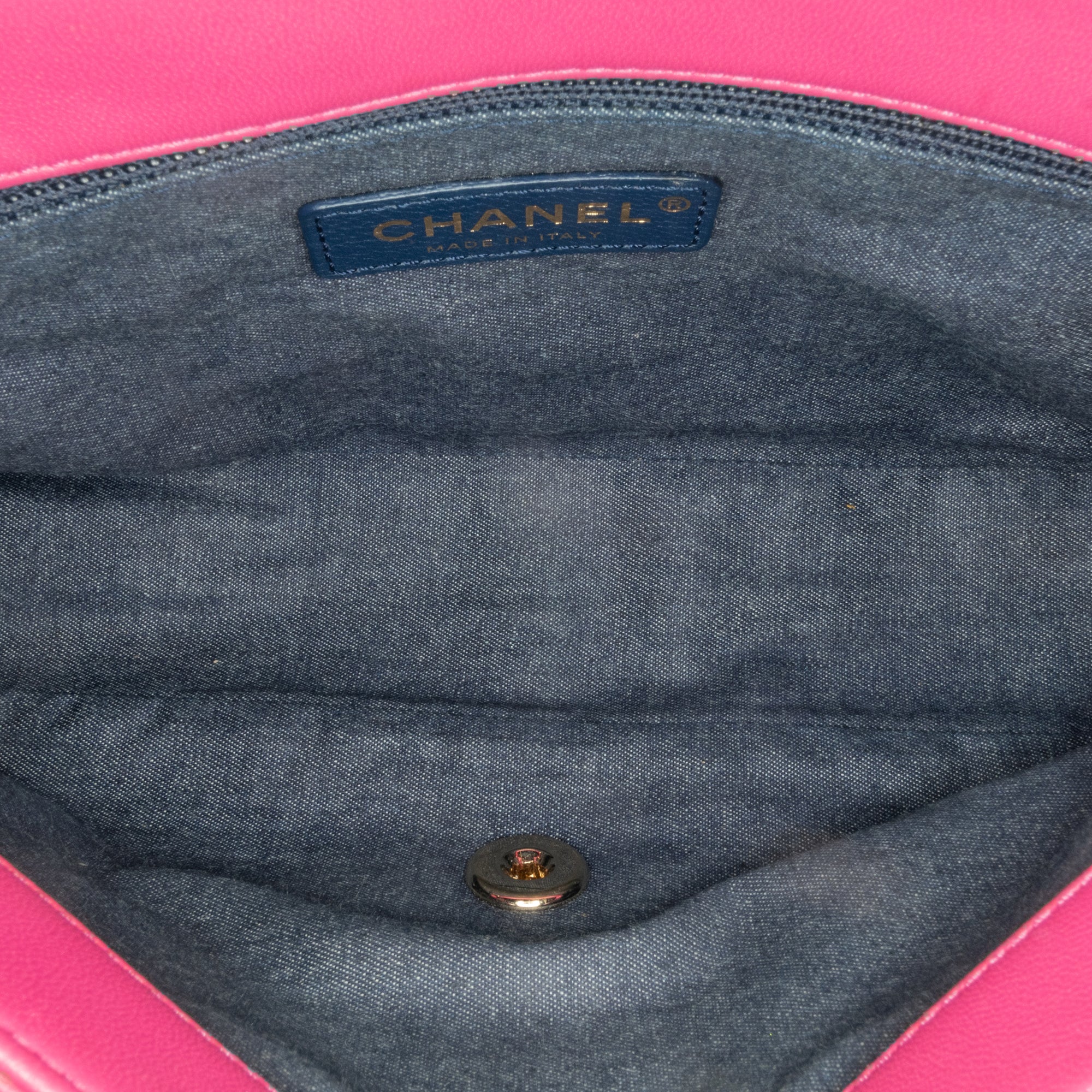 Chanel Small Lambskin Elegant Chain Single Flap Pink