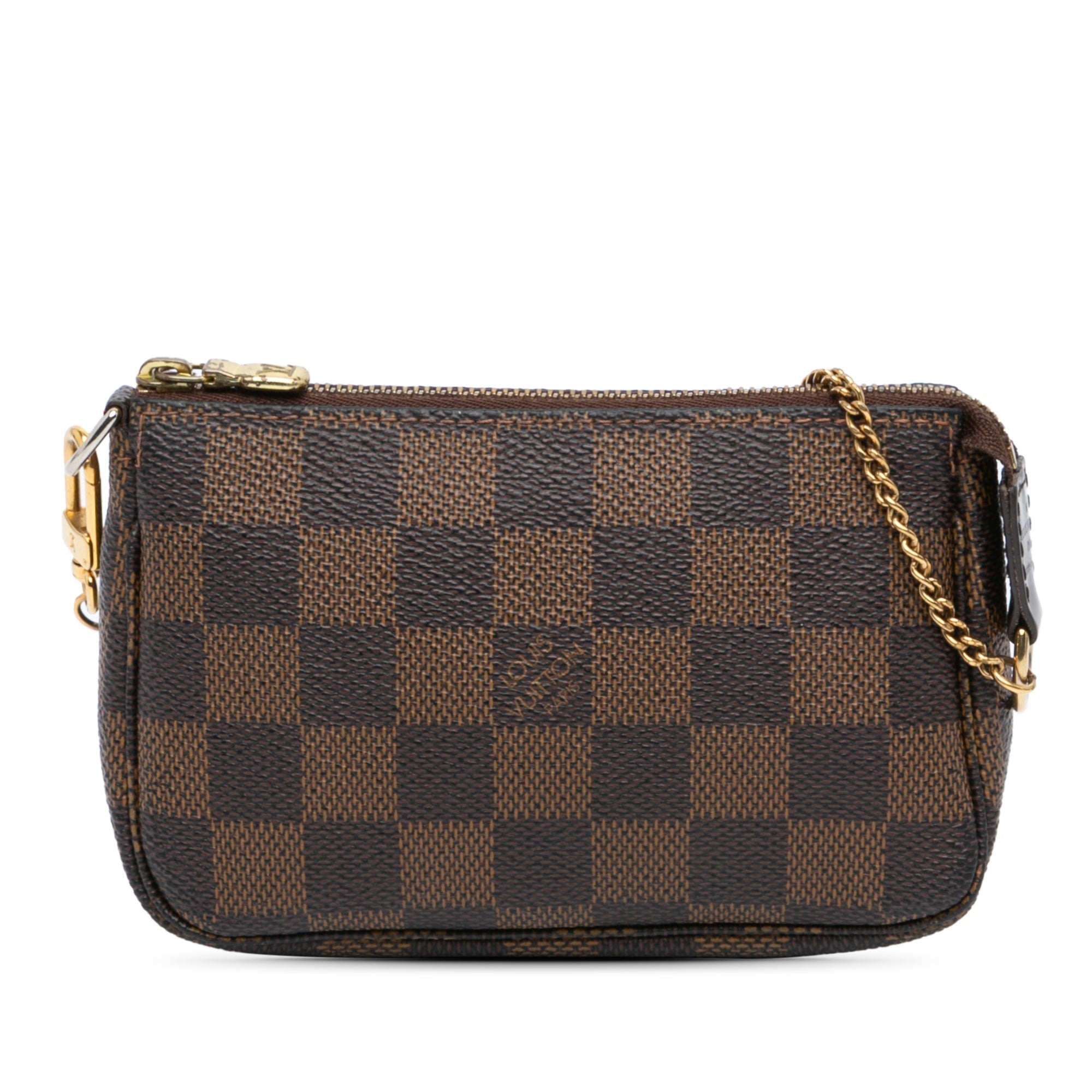 Louis Vuitton Damier Ebene Mini Pochette Accessoires Brown
