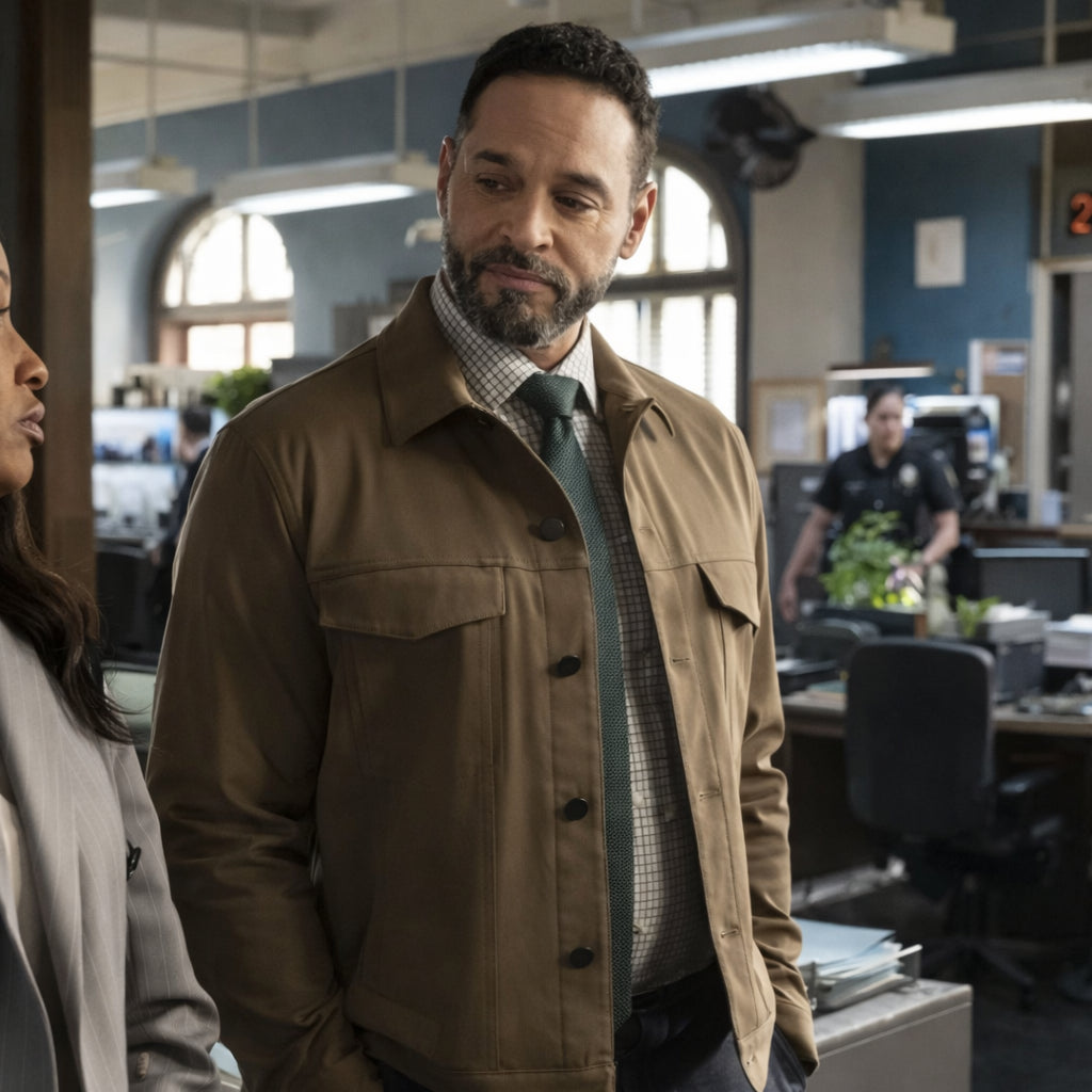 Daniel Sunjata High Potential S02 Brown Jacket