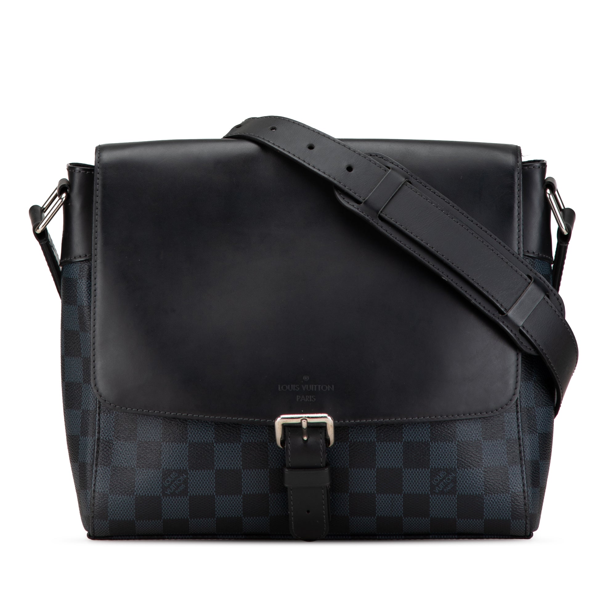 Louis Vuitton Damier Cobalt Newport Messenger PM Black