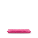Chanel Small Quilted Caviar O Case Clutch Pink