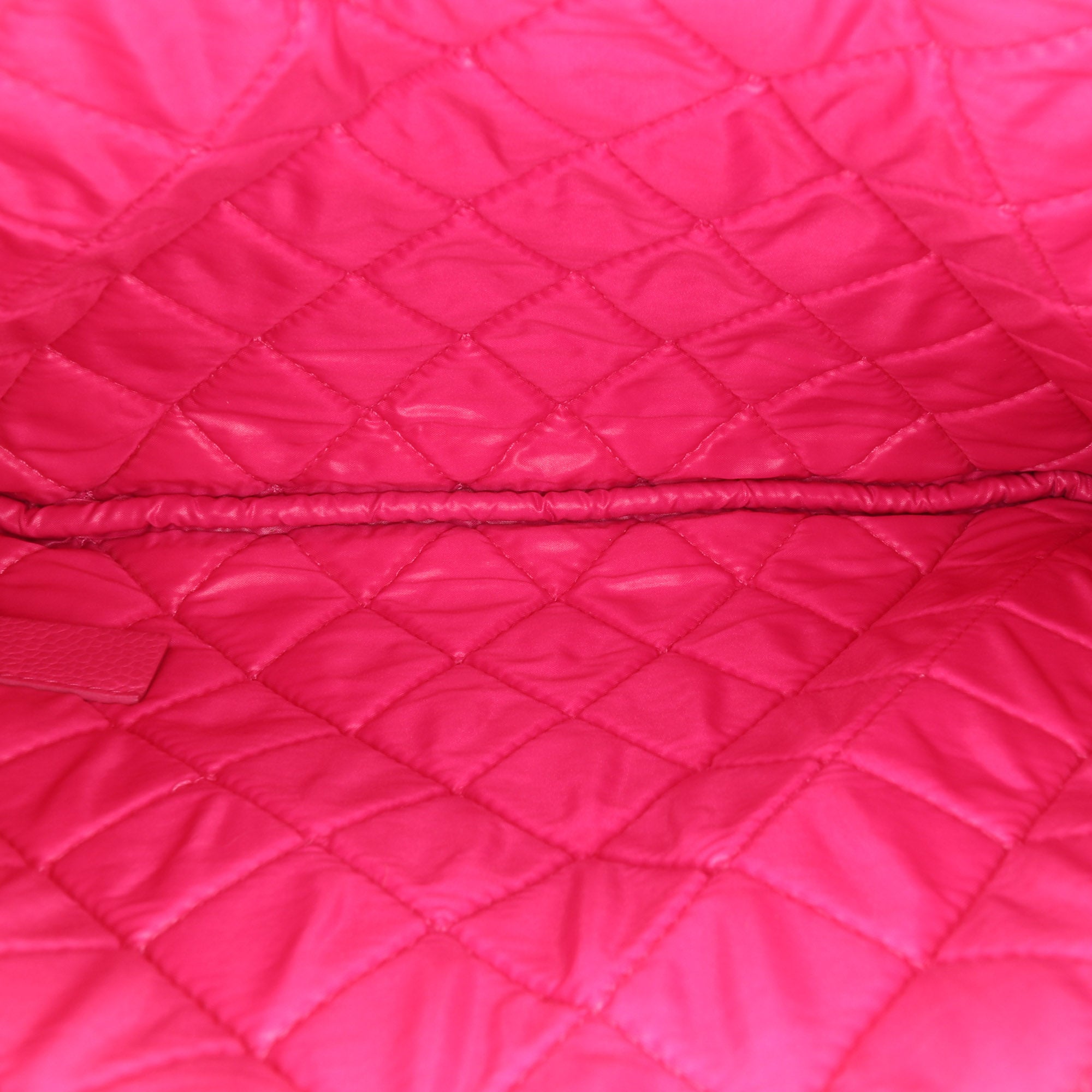 Chanel Small Quilted Caviar O Case Clutch Pink