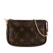 Louis Vuitton Monogram Mini Pochette Accessoires Brown