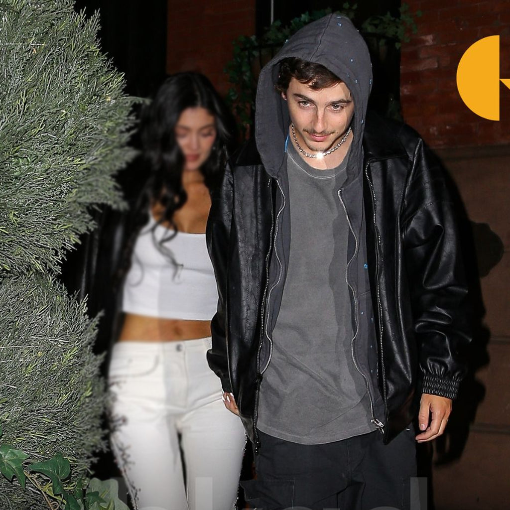 Knicks Playoff Courtside Date Timothée Chalamet Jacket