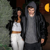 Knicks Playoff Courtside Date Timothée Chalamet Jacket