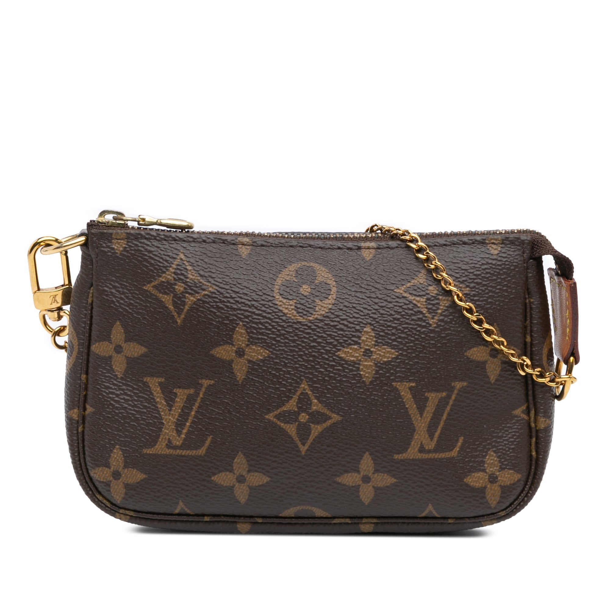Louis Vuitton Monogram Mini Pochette Accessoires Brown