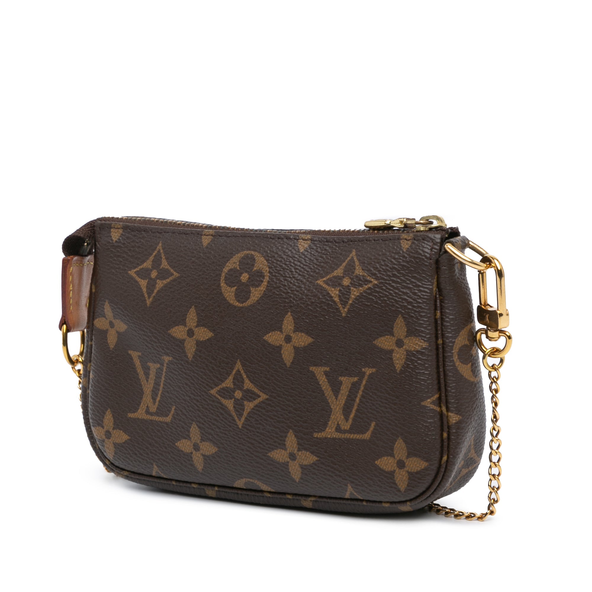 Louis Vuitton Monogram Mini Pochette Accessoires Brown