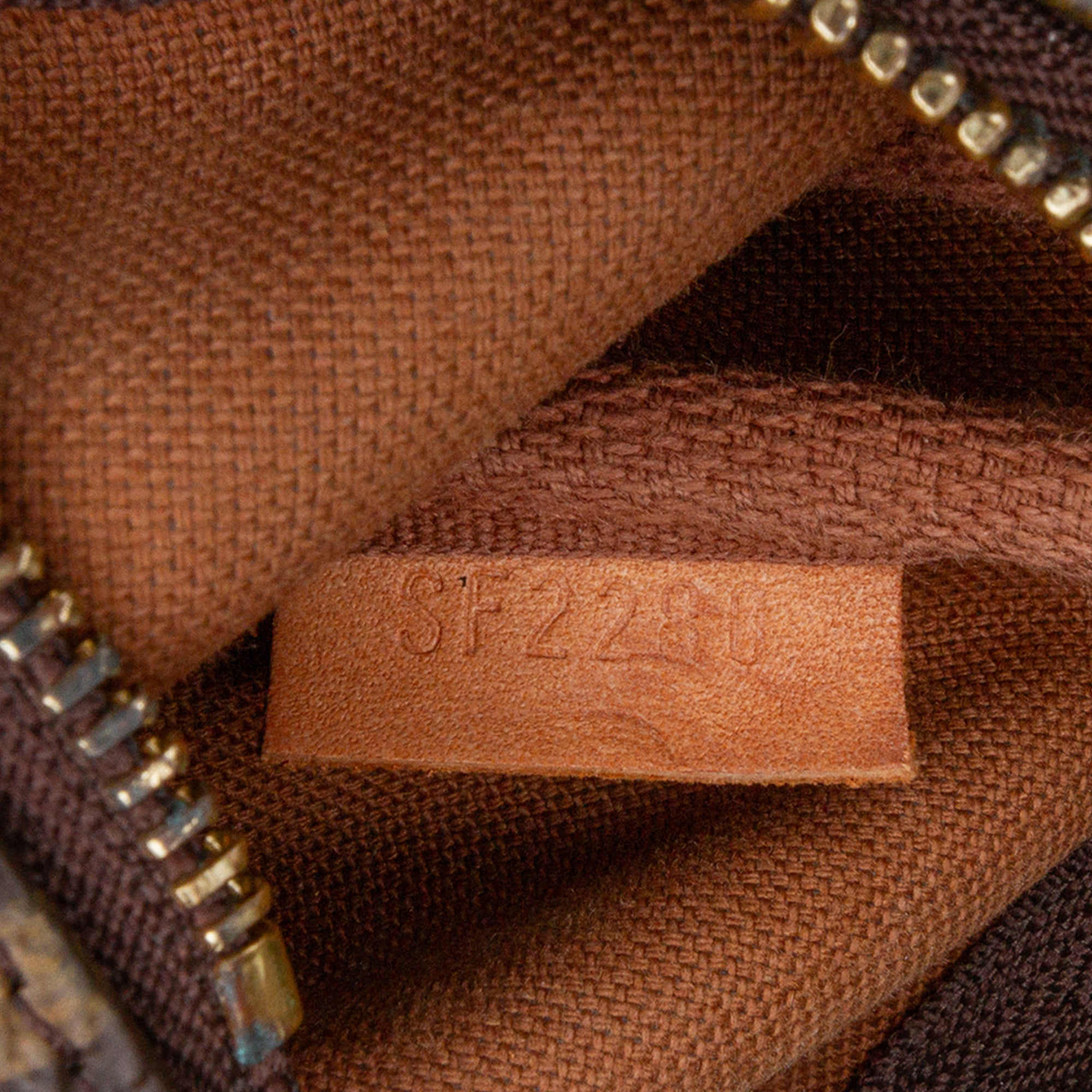 Louis Vuitton Monogram Mini Pochette Accessoires Brown