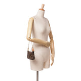 Louis Vuitton Monogram Mini Pochette Accessoires Brown