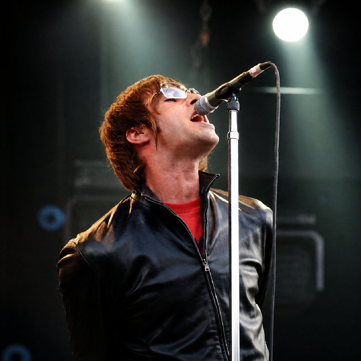 Liam Gallagher Black Leather Jacket