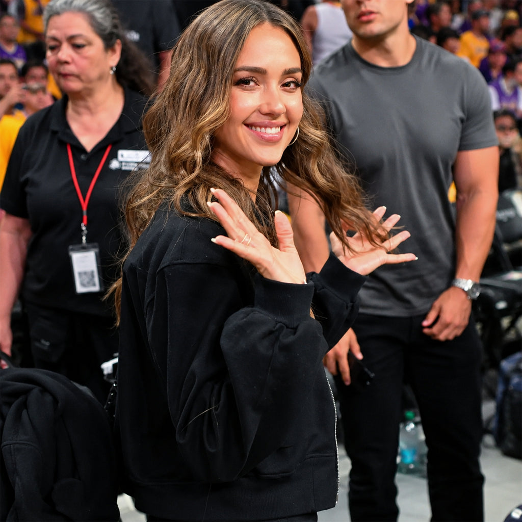 LA Lakers Jessica Alba Game Jacket