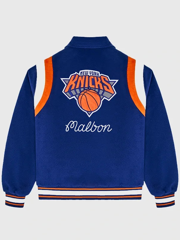 Malbon Golf x Knicks The Garden Varsity Jacket