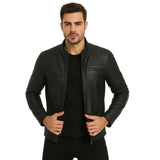 Mens-Black-Quilted-Leather-Motorcycle-Jacket