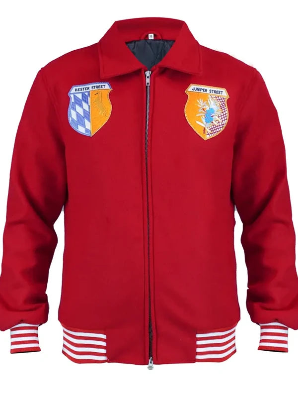 NYC 2026 BTS Kim Taehyung Red Bomber Jacket