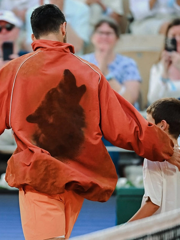 Novak Djokovic Lacoste Orange Track Jacket