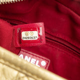 Chanel Small Metallic Lambskin Gabrielle Crossbody Gold