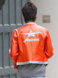 Timothee Chalamet Knicks 2026 Playoffs Avirex Leather Jacket