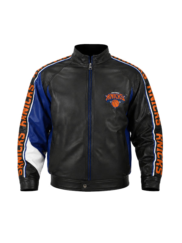 Timothée Chalamet NY Knicks Finals Leather Jacket